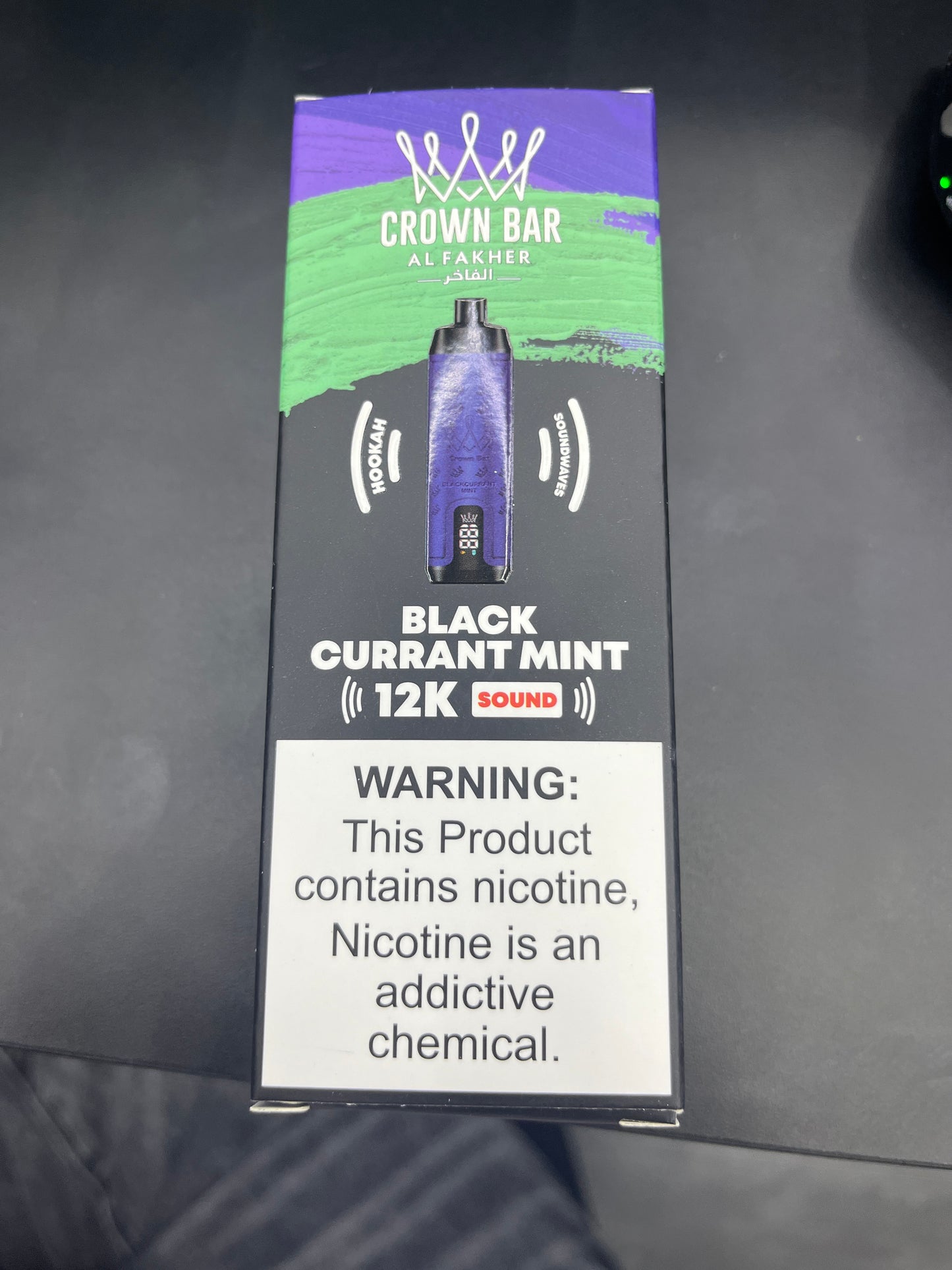 Al fakher crown bar black currant mint sound edition 12kpuffs