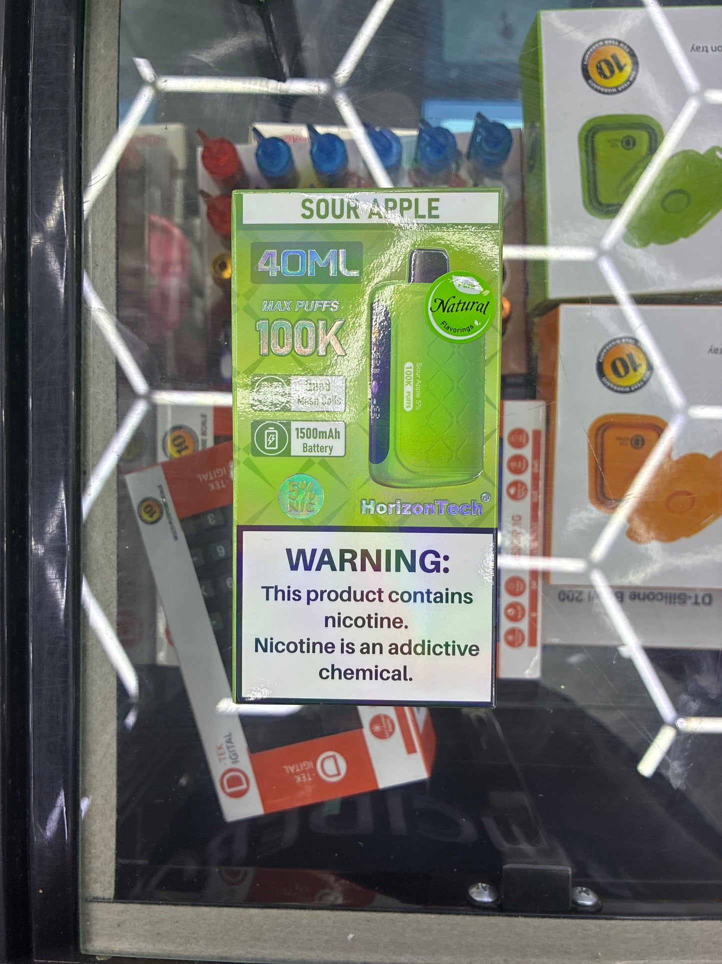 HorizonTech 100k Max puffs sour apple