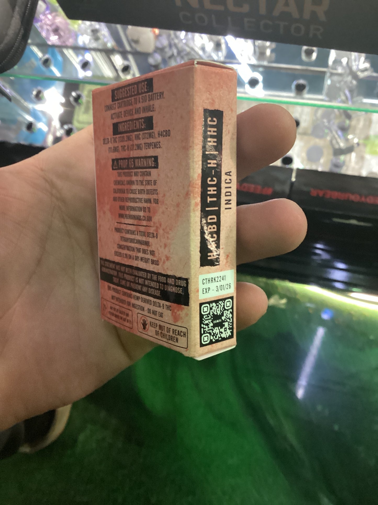 Zombi countermeasures raspberry Kush Indica 2g cartridge