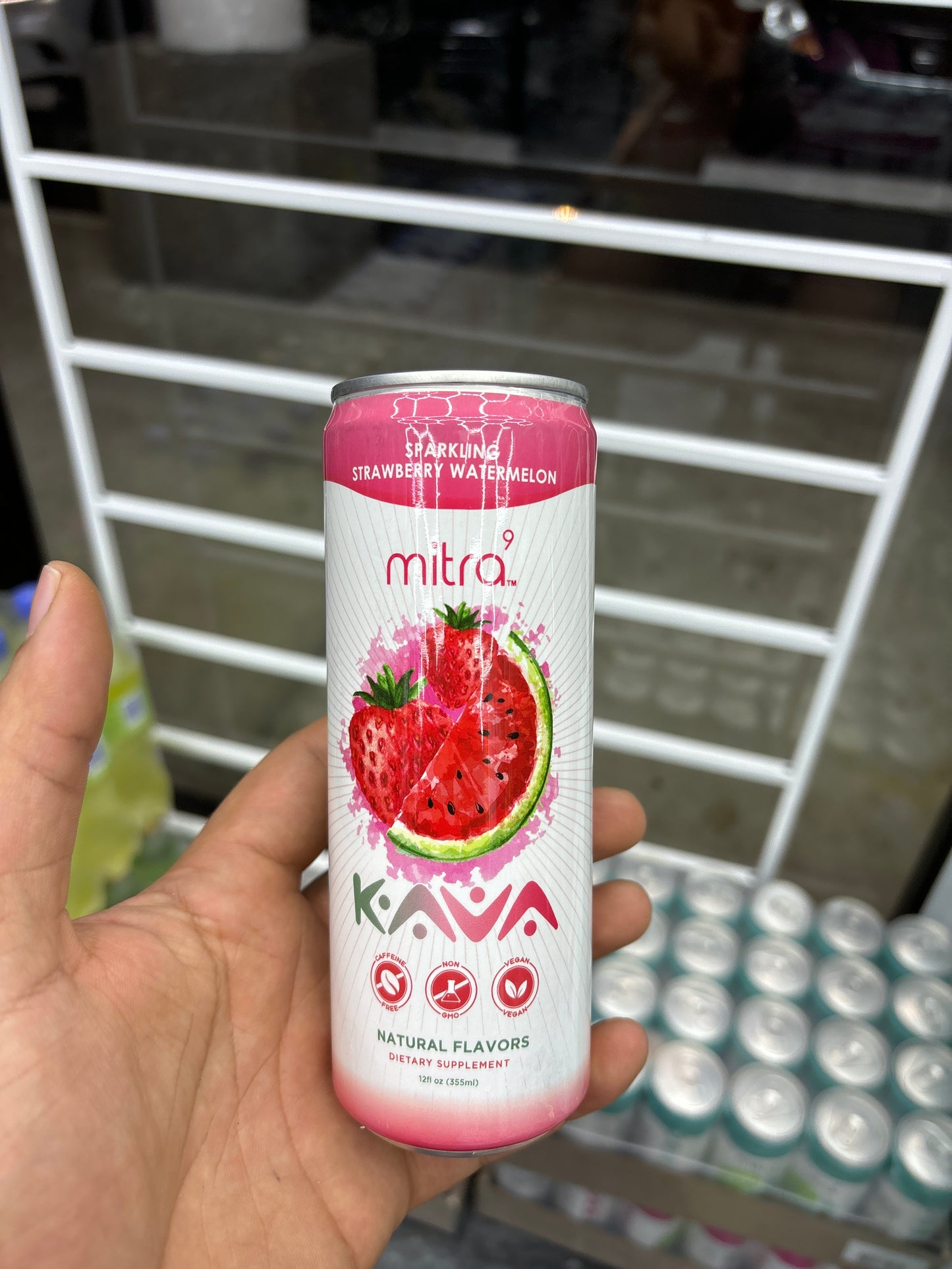 Mitra 9 kava seltzer strawberry watermelon
