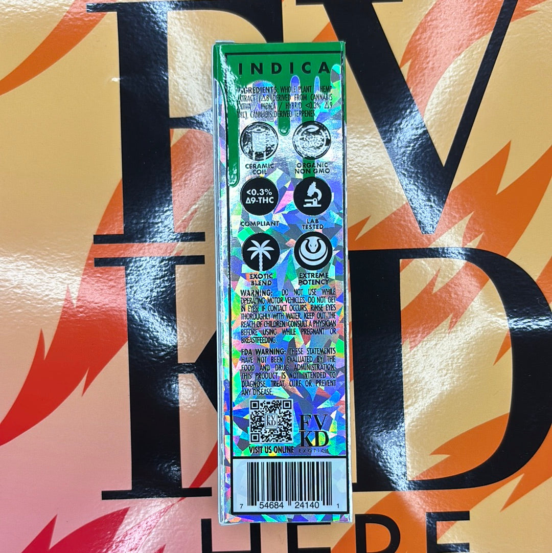Fvkd exotics forbidden fruit, 3.5G Indica THCA rosin