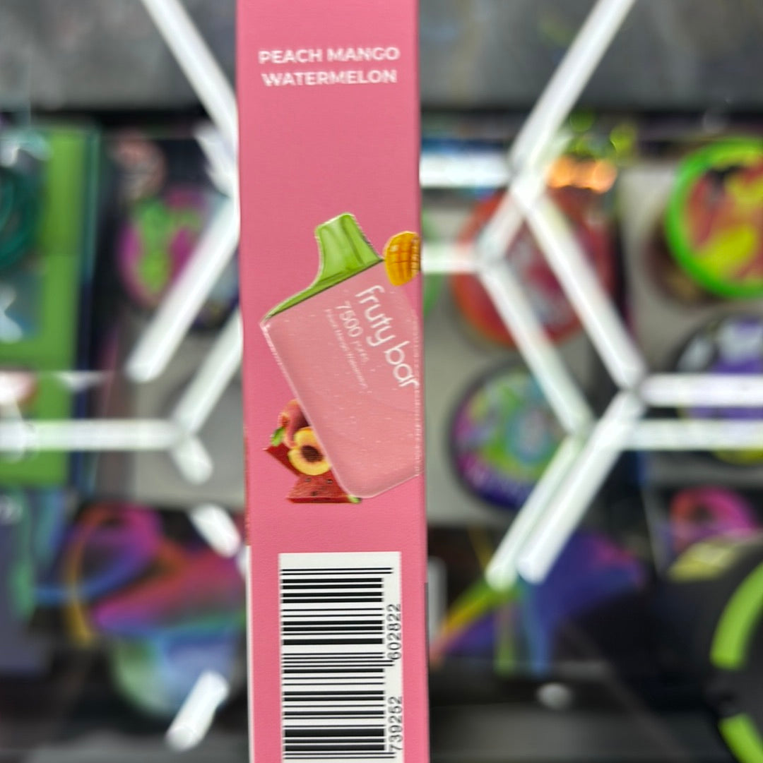 Fruty bar, 7500 puffs peach, mango, watermelon