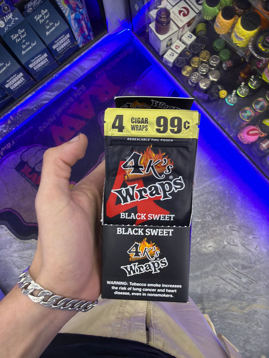 4k wraps black sweet