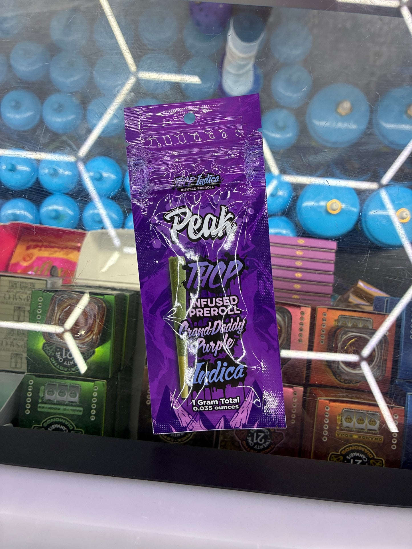 Peak thcp indica grand daddy purple 1g preroll