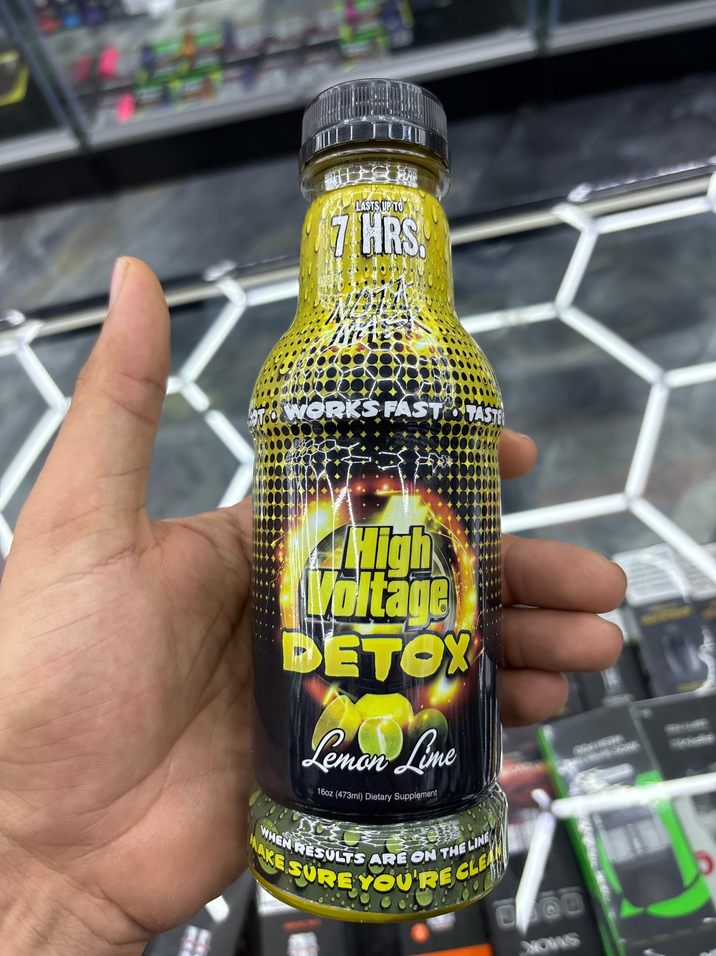 High voltage detox lemon lime 16oz detox drink
