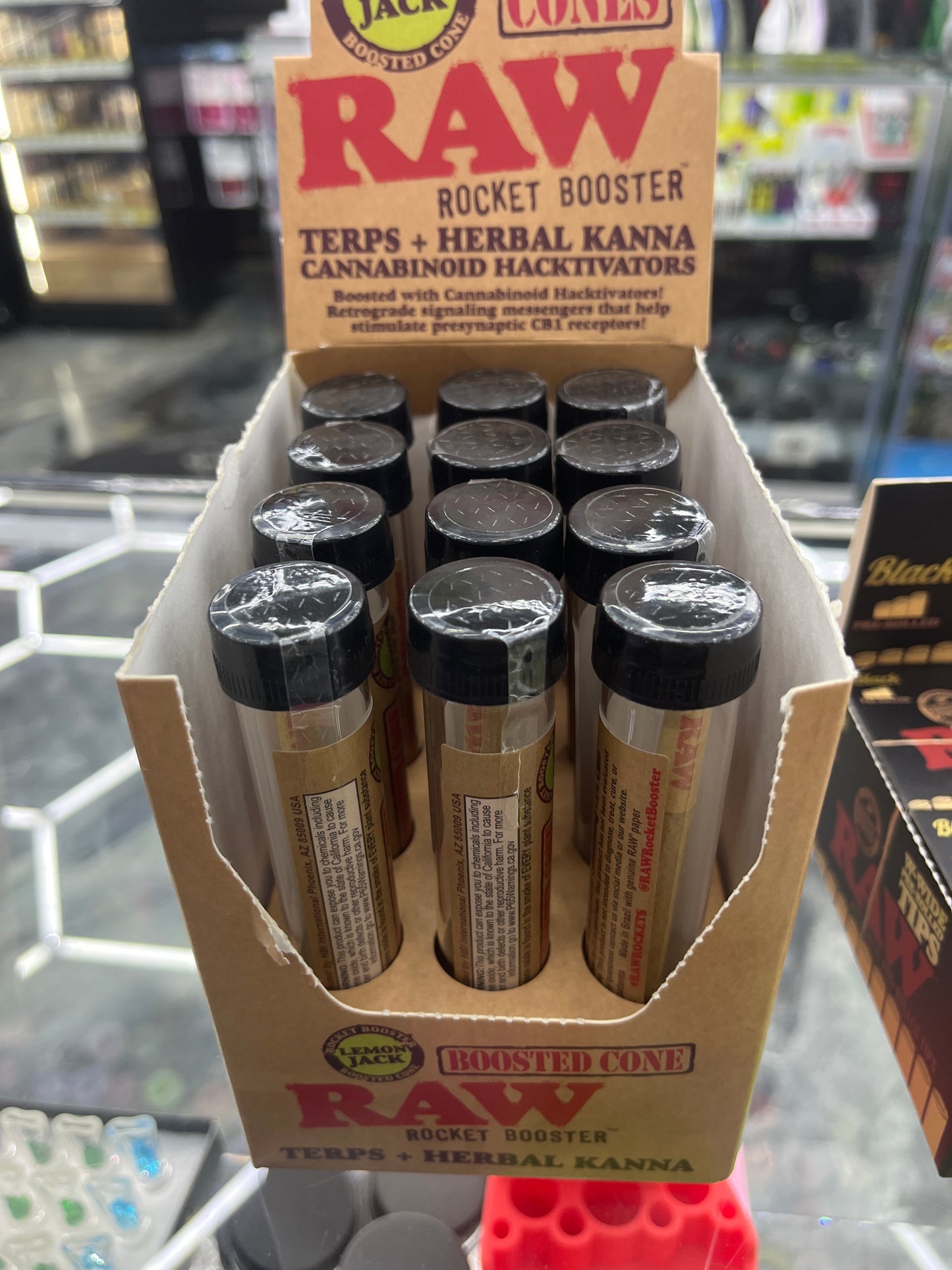 Raw boosted cones rocket booster