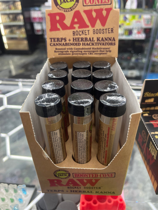 Raw boosted cones rocket booster