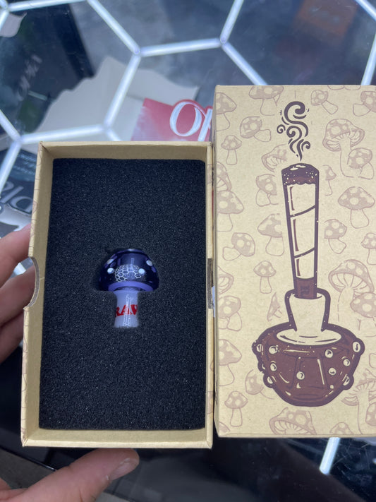 Raw glass mushroom cone holder