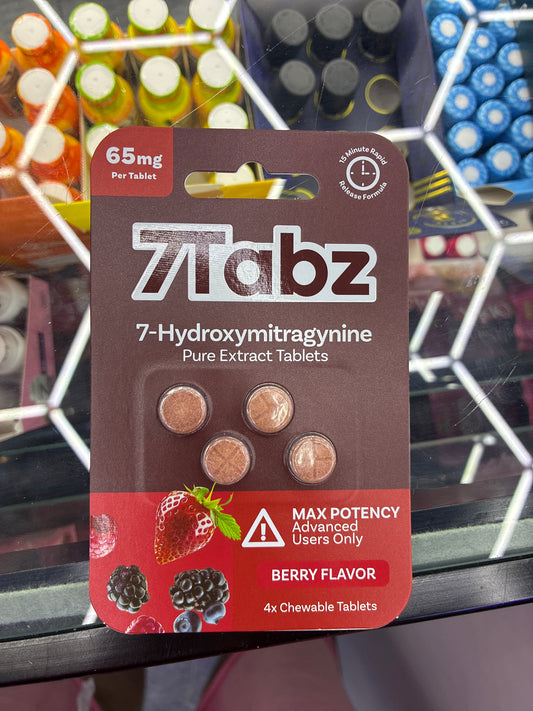 7tabz 7-hydroxymitragynine 65mg per 260mg berry flavor