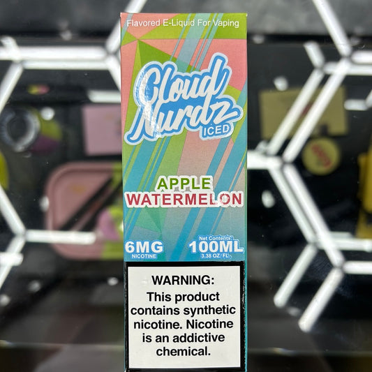 Cloud nurdz,apple watermelon ice 6MG 100ml