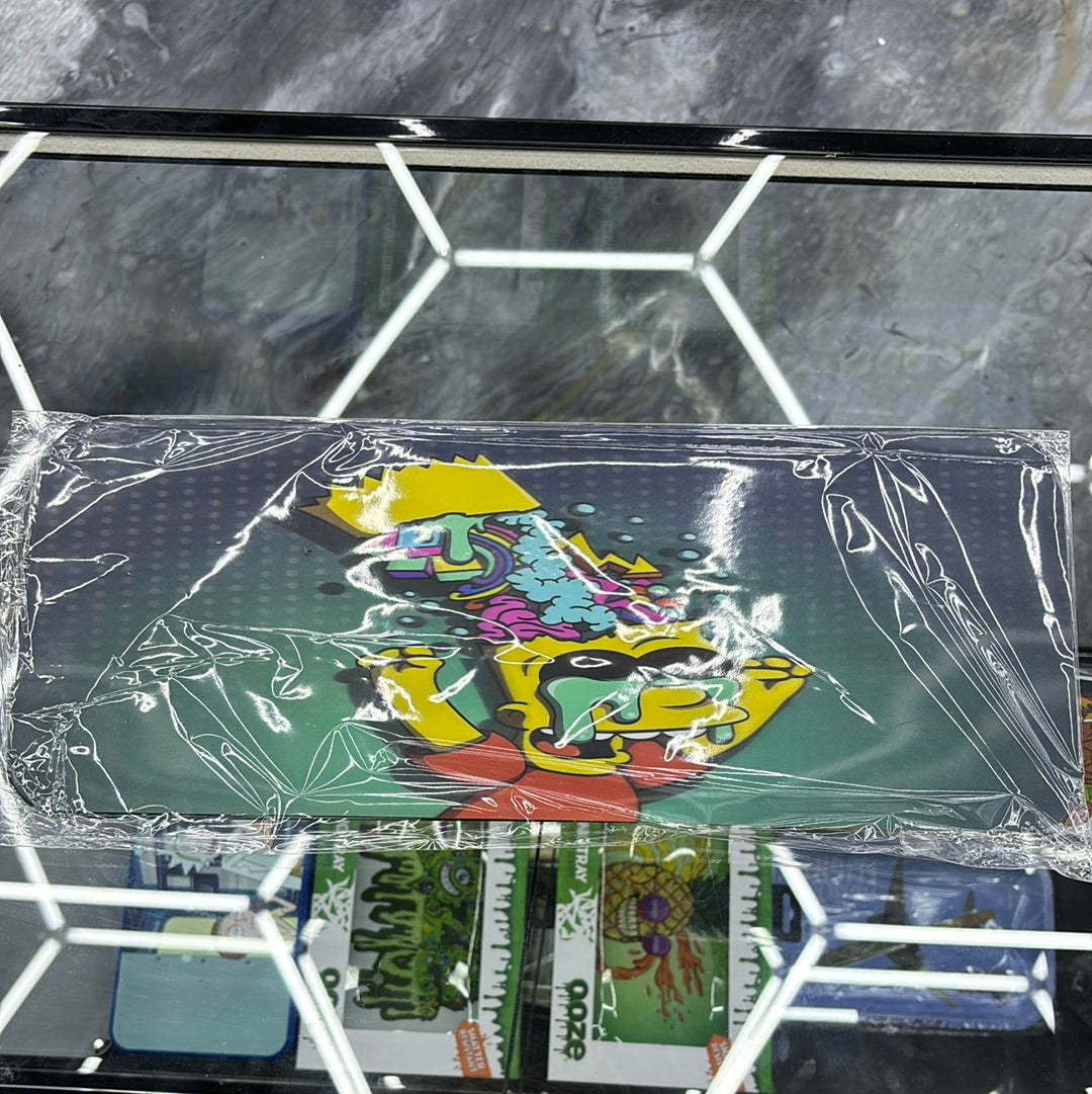 Bart Simpson going cuckoo, crazy big, rolling tray
