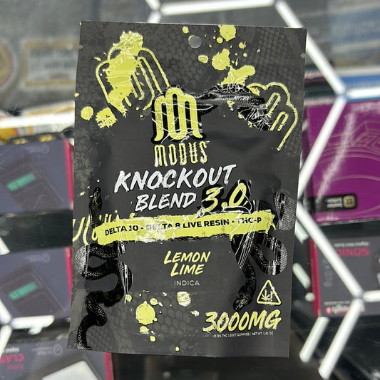 Modus knockout blend 3.0 lemon lime Indica, 3000 MG