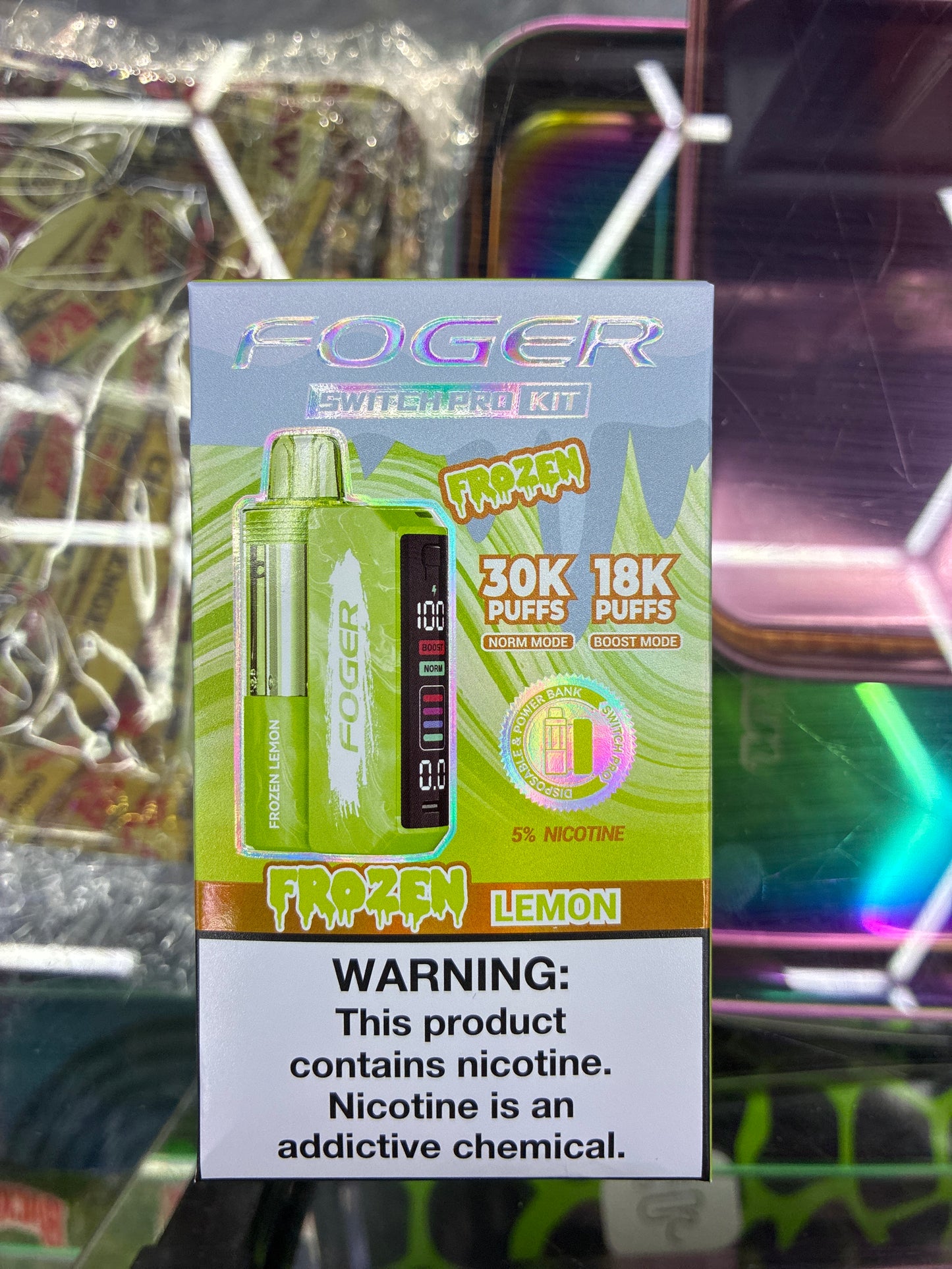 Fogger switch pro disposable kit 30k puffs frozen lemon