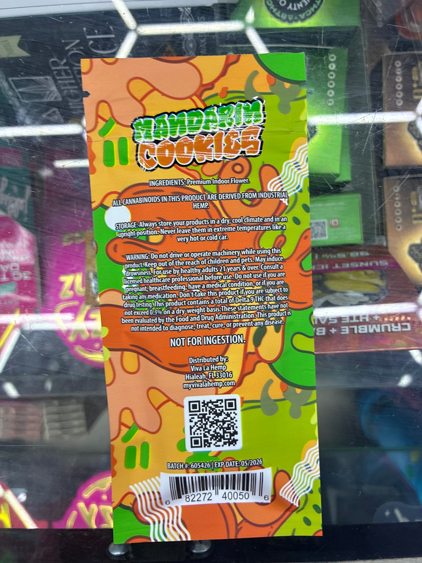 Viva la hemp thca preroll 3ct 6g hybrid mandarin cookies