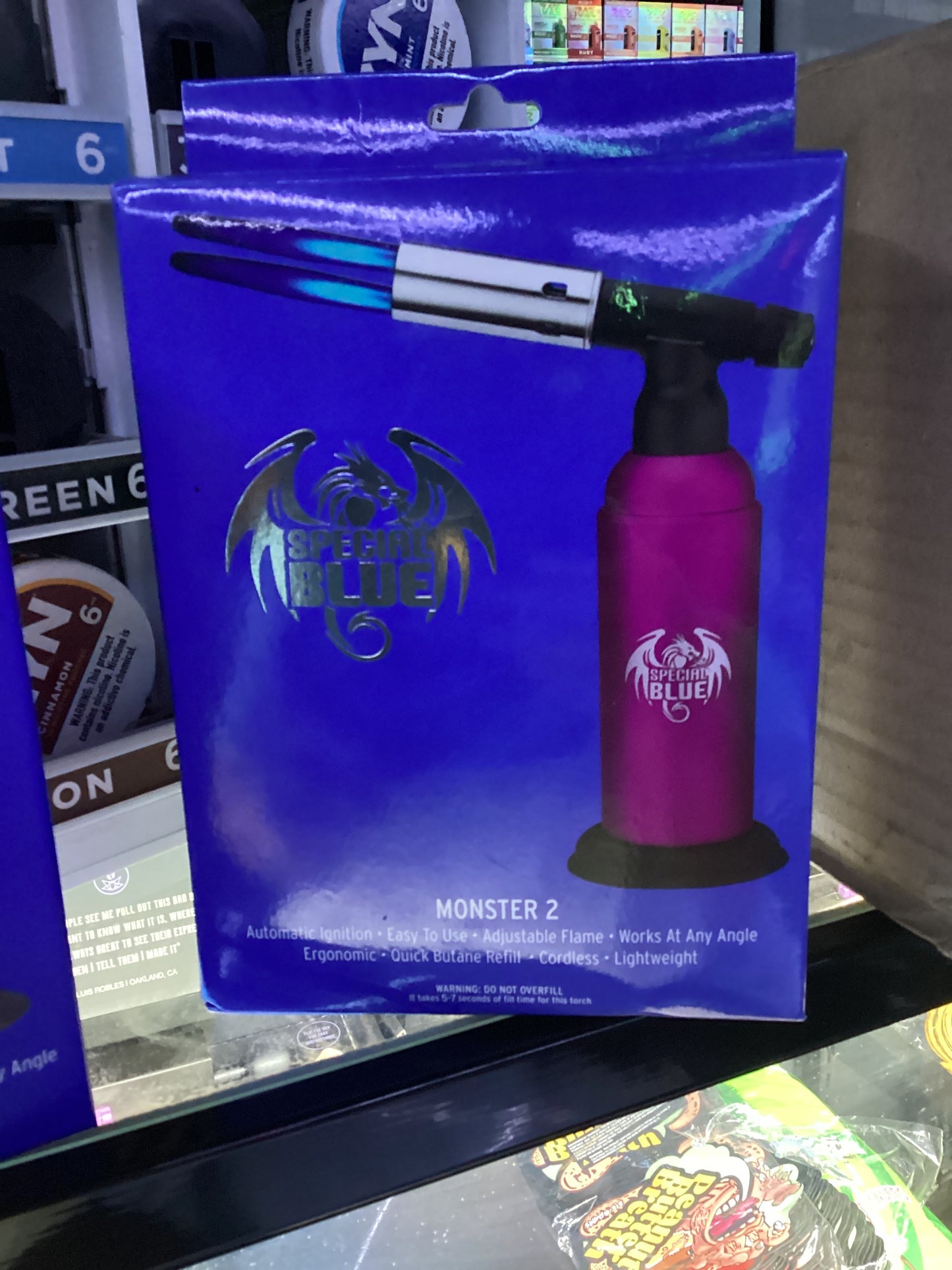 Special blue torch, monster 2 pink