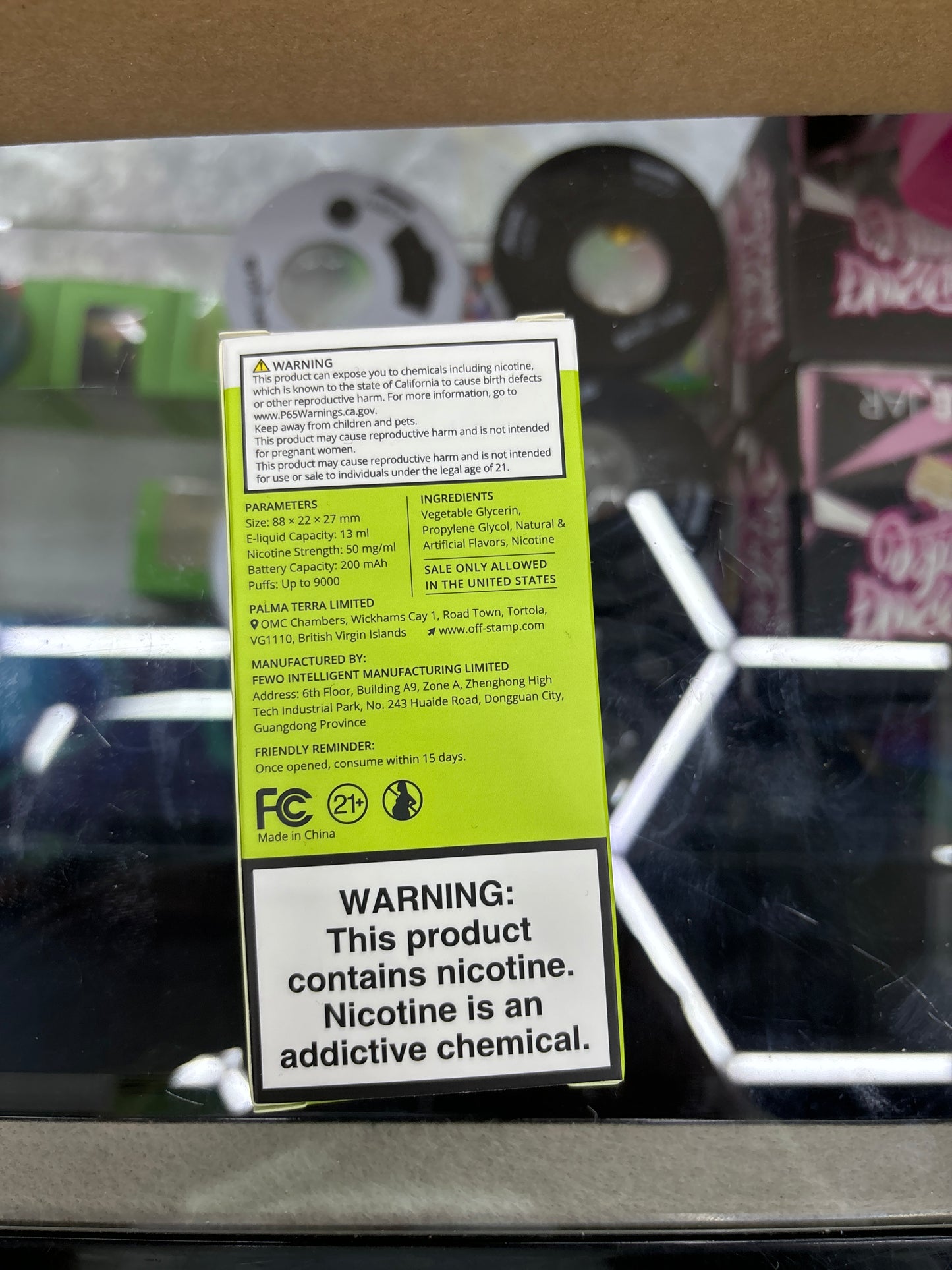 Off stamp pod sour grape sucker