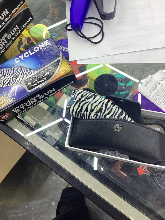 Jaguar cyclone stun gun zebra print