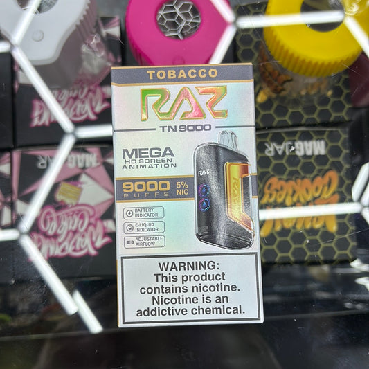 Raz 9000puffs tobacco