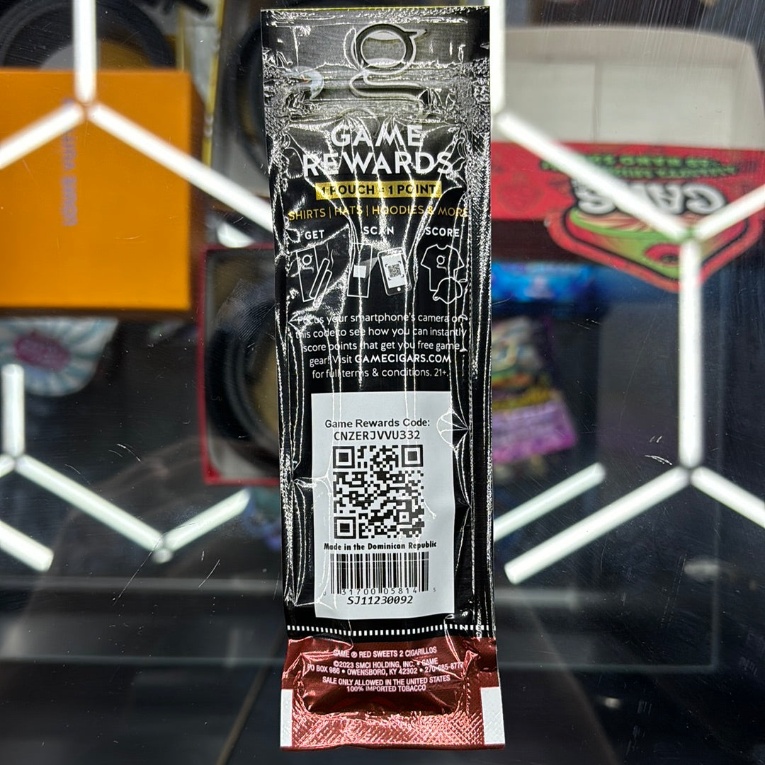 Game red sweets cigarillos
