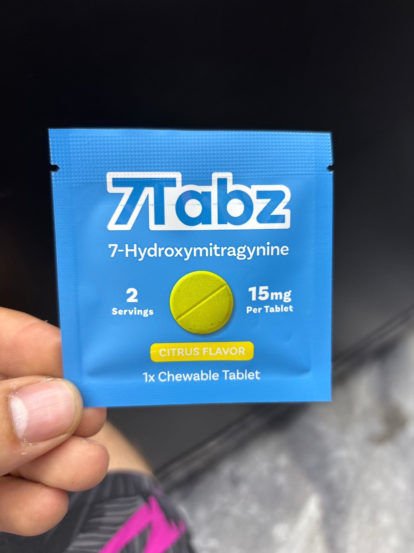 7tabz 7 hydroxymitragynine 15mg 2 servings citrus