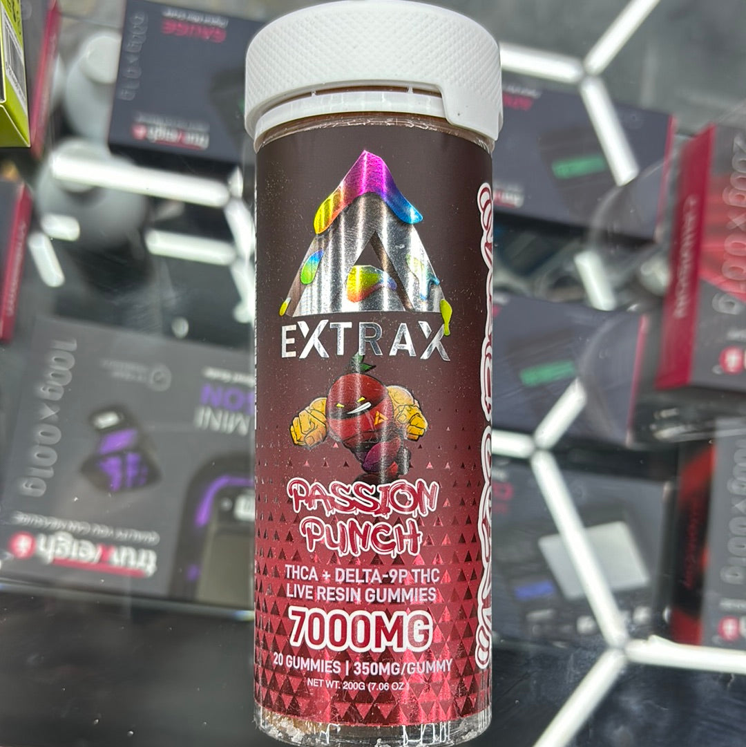 Extrax passion punch, 7000MG 20 gummy’s