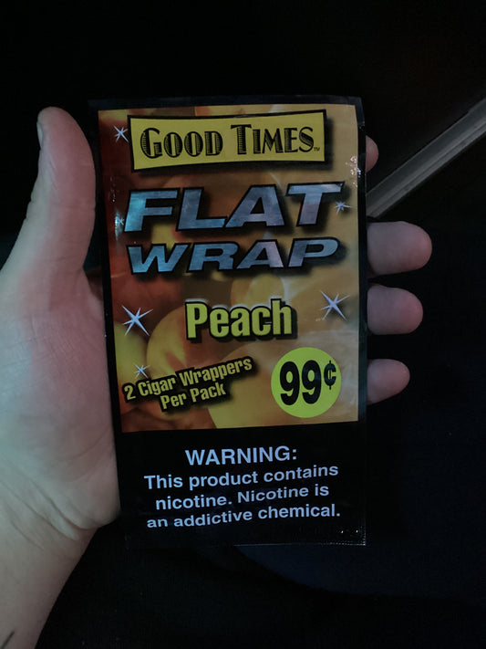 Good times flat wraps peach