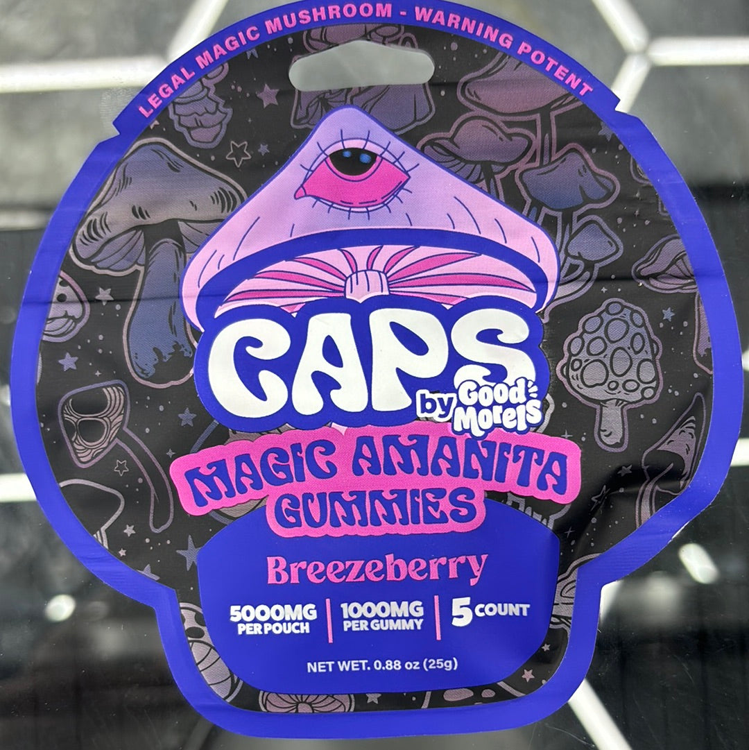 Caps, magical mushrooms, breeze, berry, 5000 mg