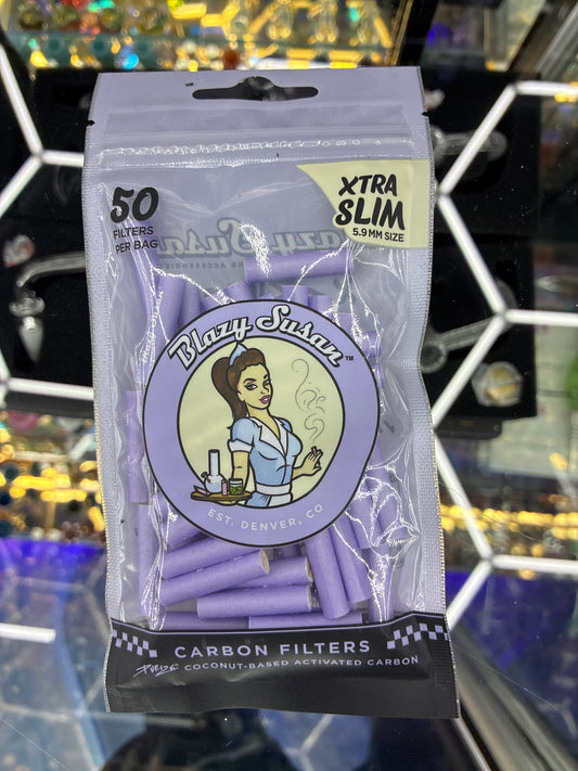 Blazy Susan purple 50 extra slim carbon filters