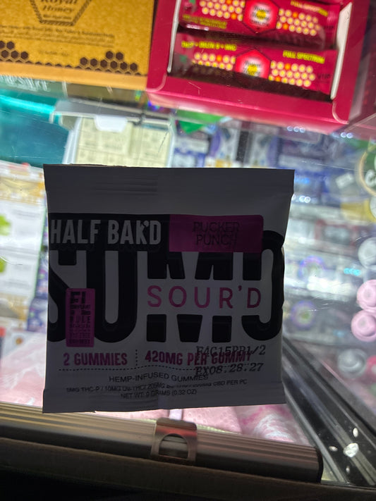 Half bakd sumo sour’d, pucker punch 420mg