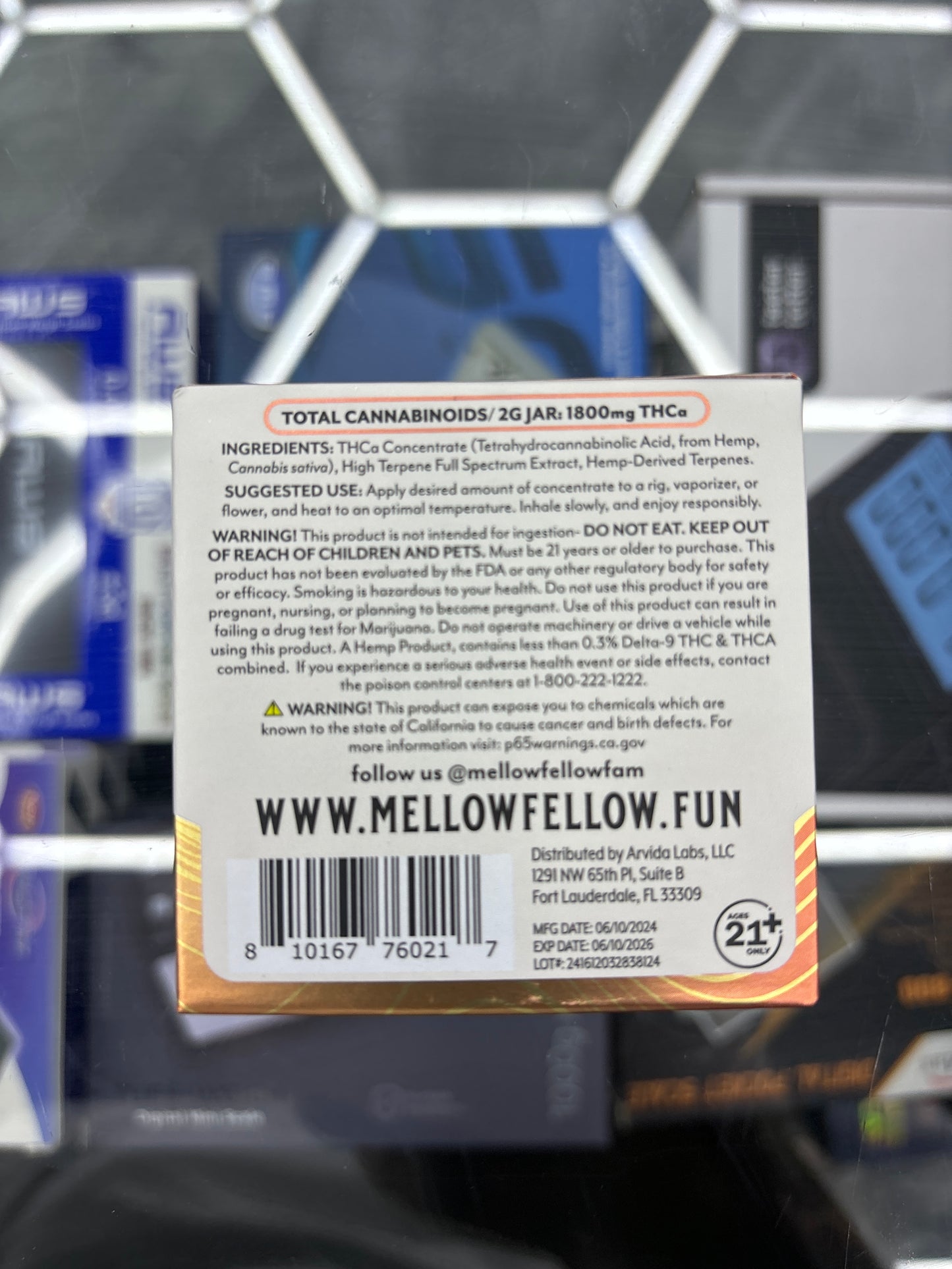 Mellow fellow , 2g budder thca peach oblivion, sour cleanser, 1800 MG hybrid