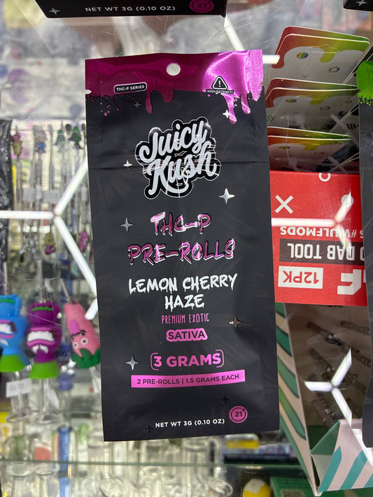 Juicy kush thc-p prerolls 3g lemon cherry haze sativa
