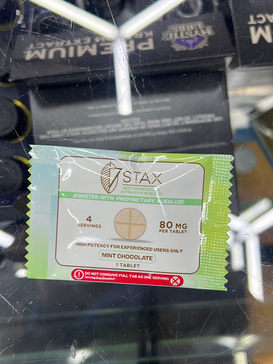 7stax proprietary alkaloid 80mg mint chocolate