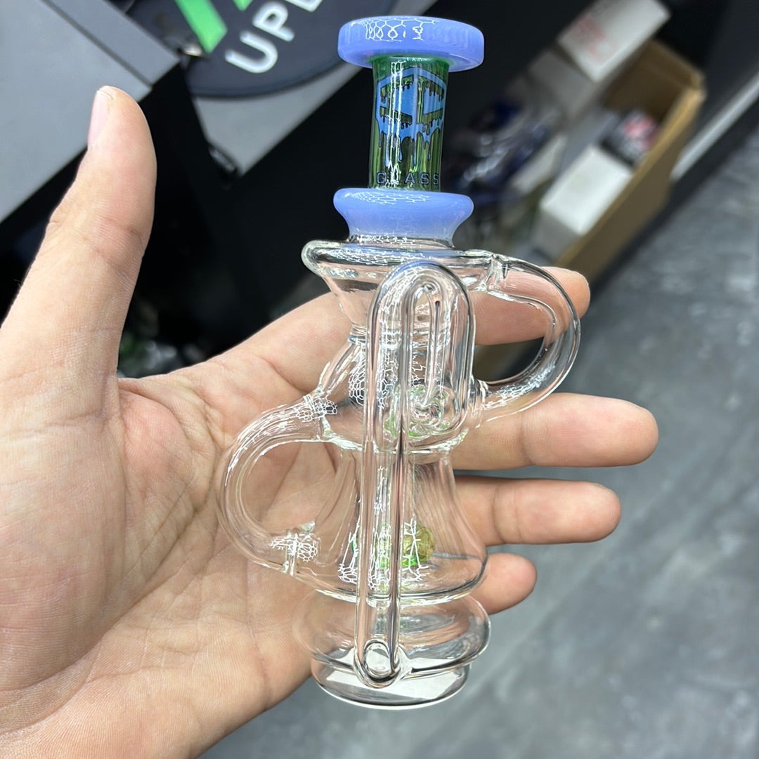 Ic puffco glass attachment green and blue