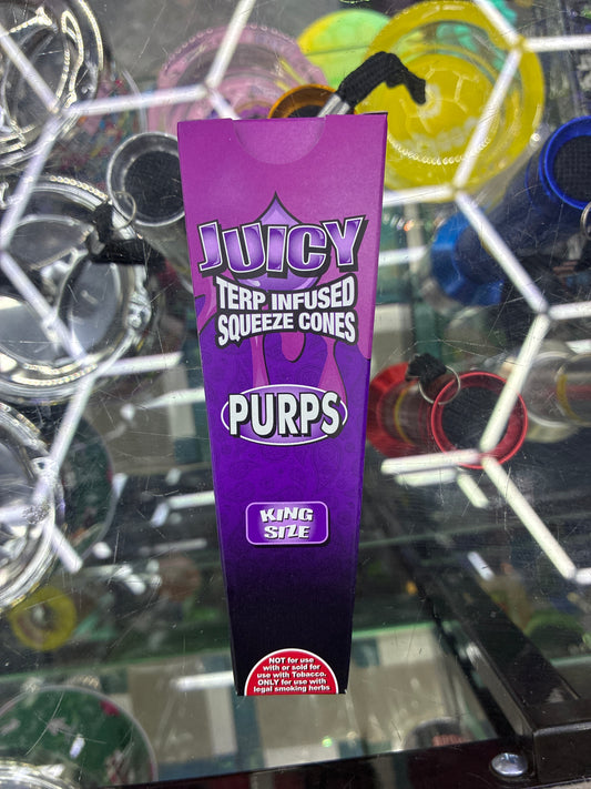 Juicy j terp infused squeeze cones purp 3pck  king size