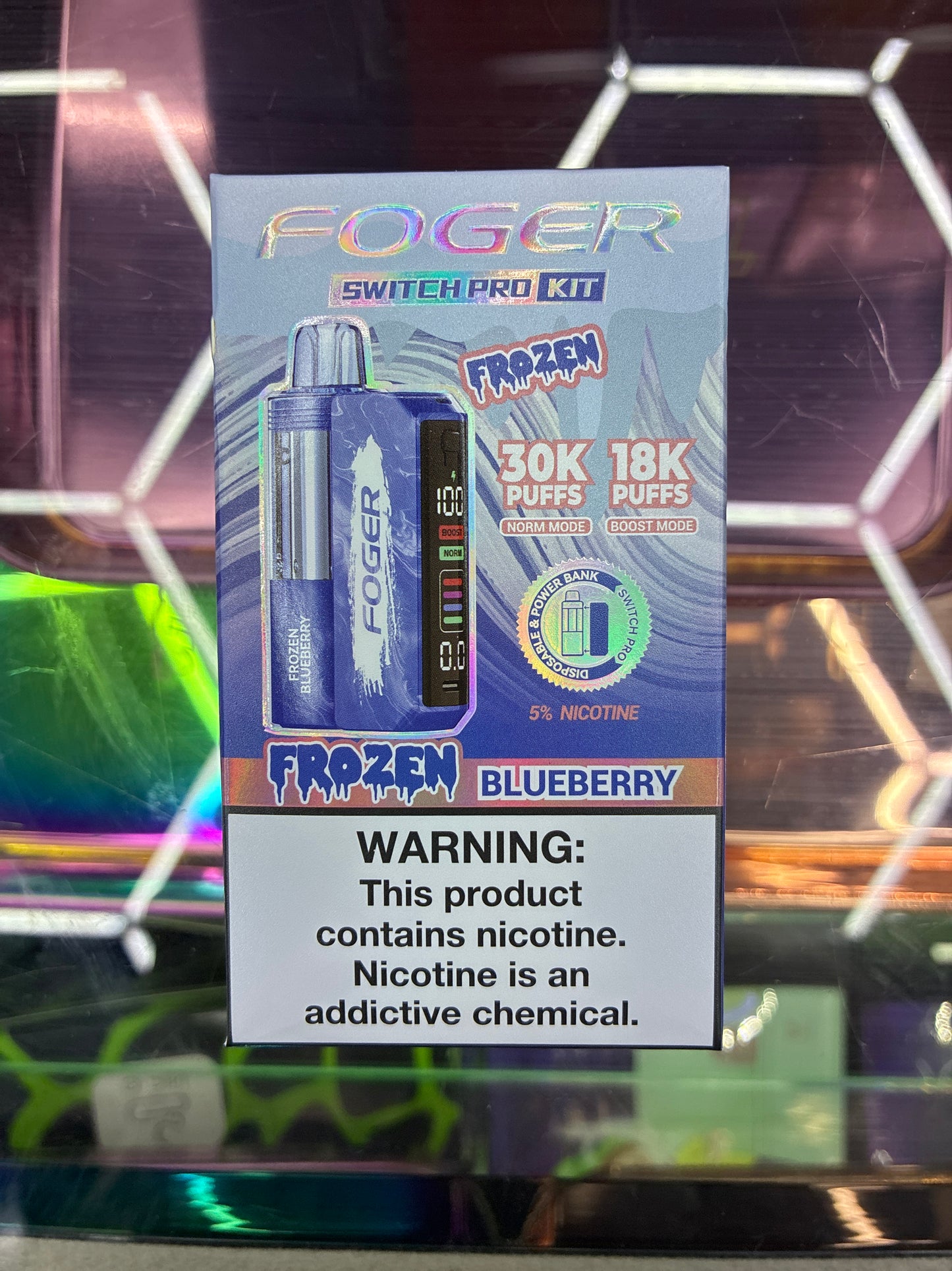 Fogger switch pro disposable kit 30k puffs frozen blueberry