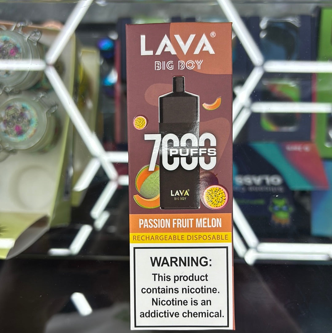 Lava big boy 7000 puffs passionfruit, melon