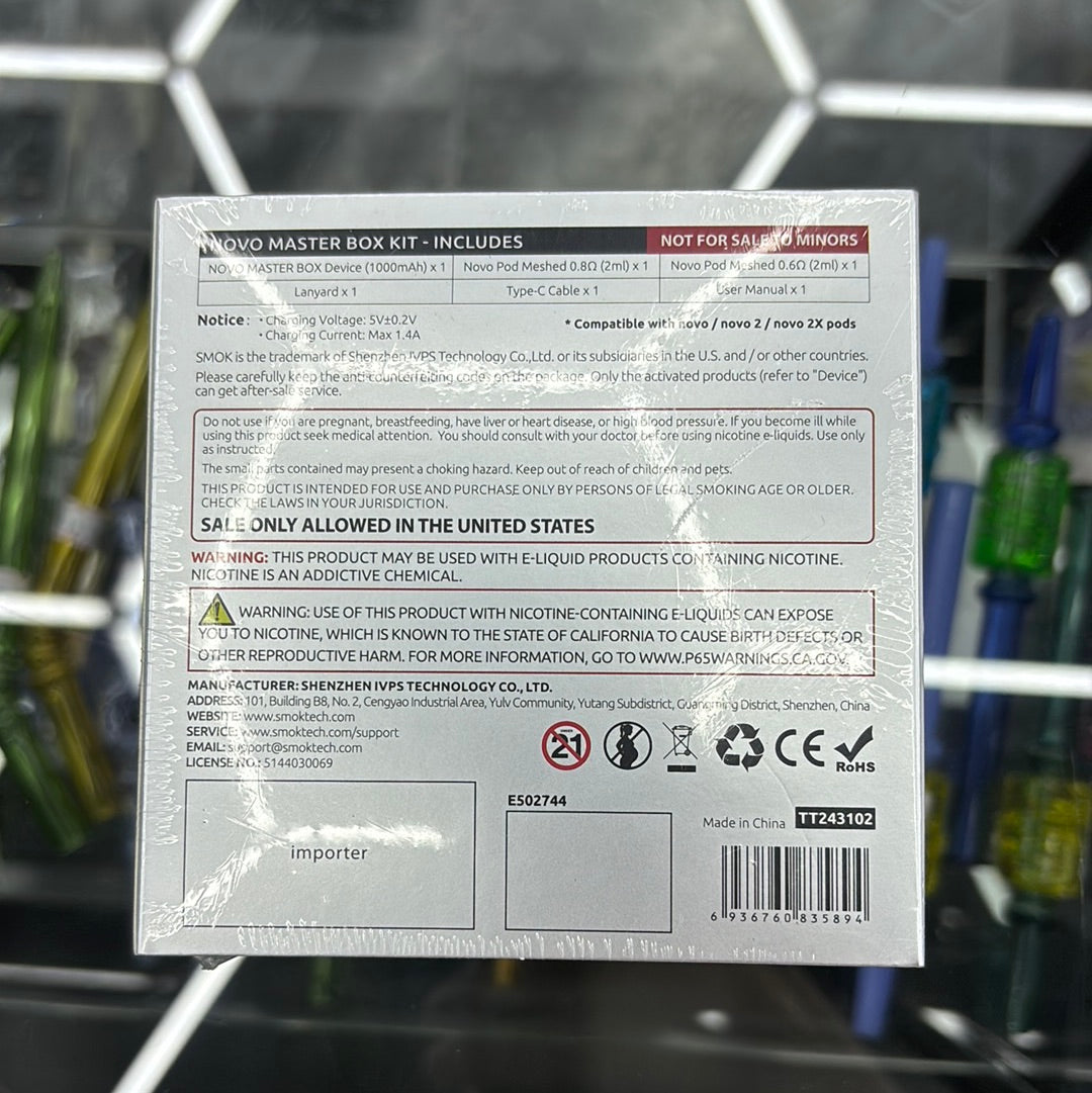 Smok novo master box black carbon fiber