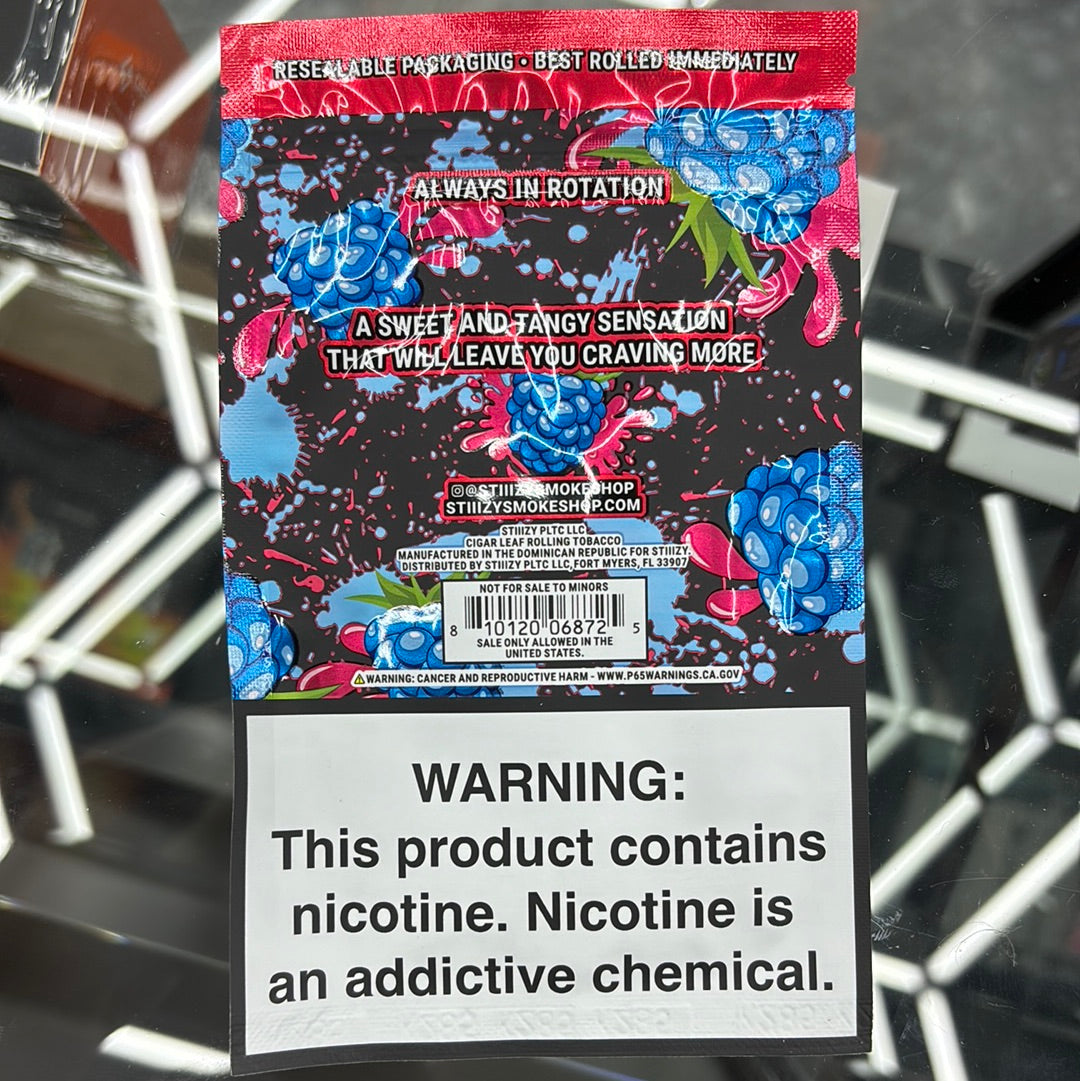 Stiiizy blue razz 2 pre-cut leaves ￼