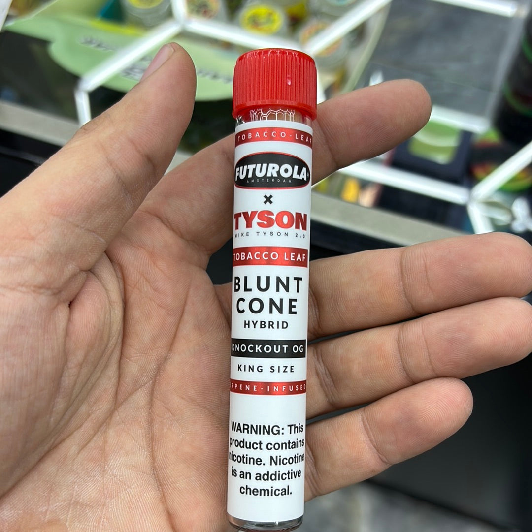 Futurola x Tyson blunt cone, hybrid knockout OG