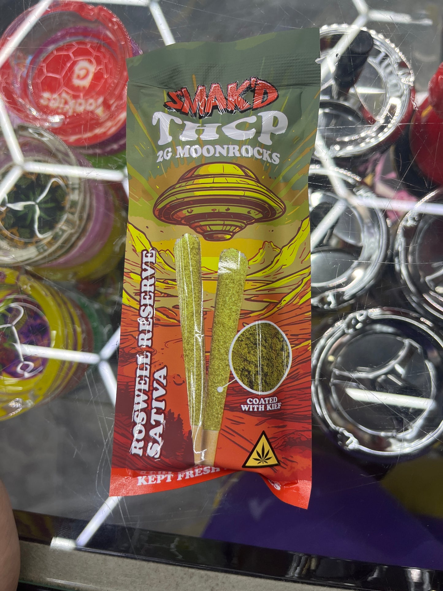 Smak’d thcp moonrock preroll 2ct roswell reserve sativa