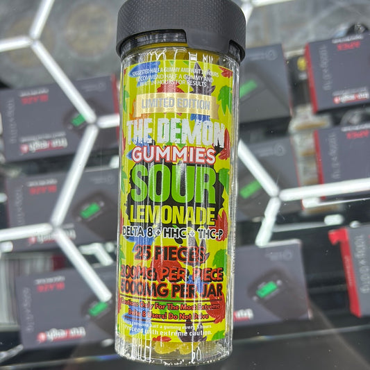 The demon gummies sour lemonade,5000 MG per jar
