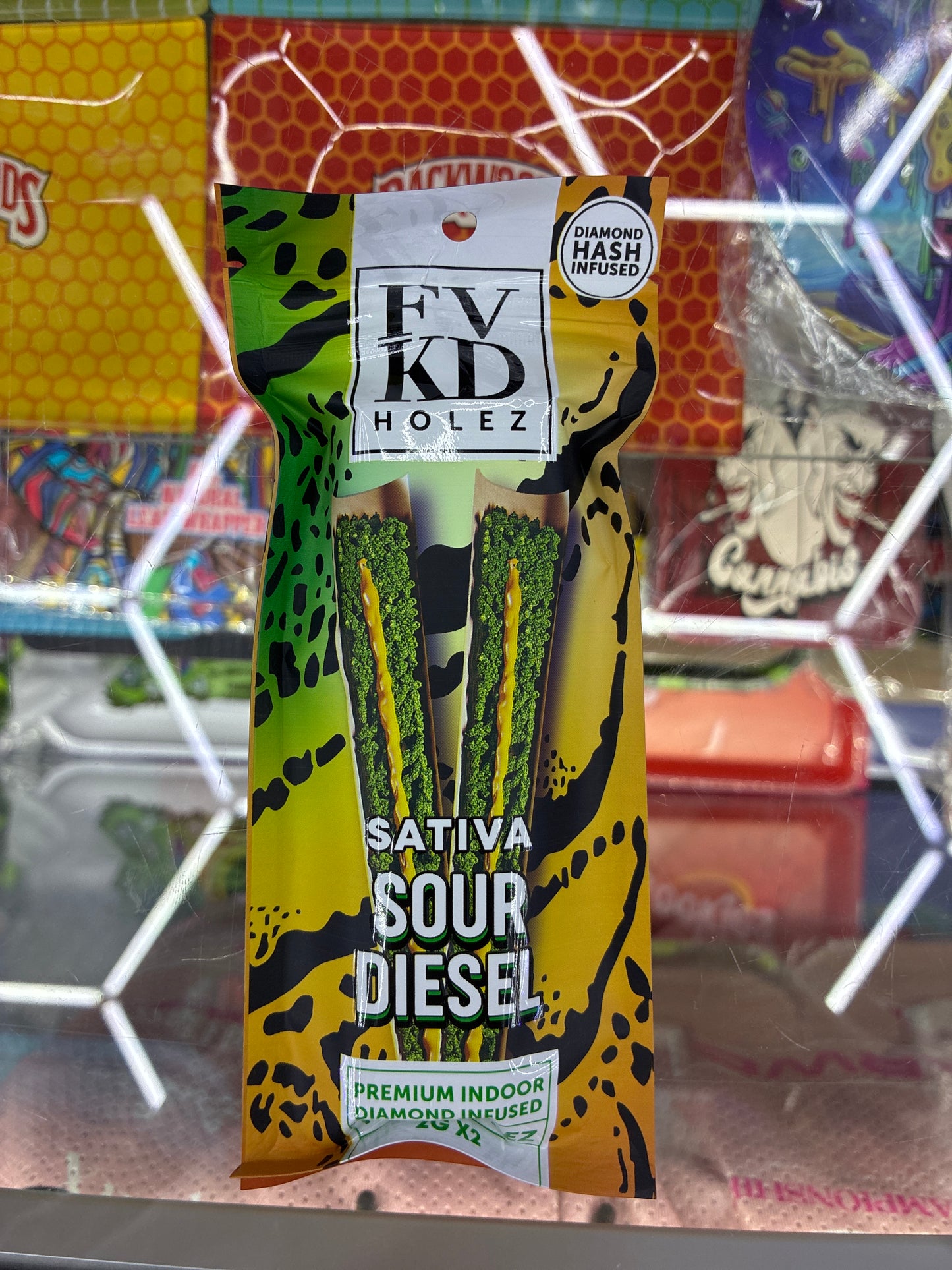 FVKD HOLEZ diamond hash infused 2gx2 sativa sour diesel