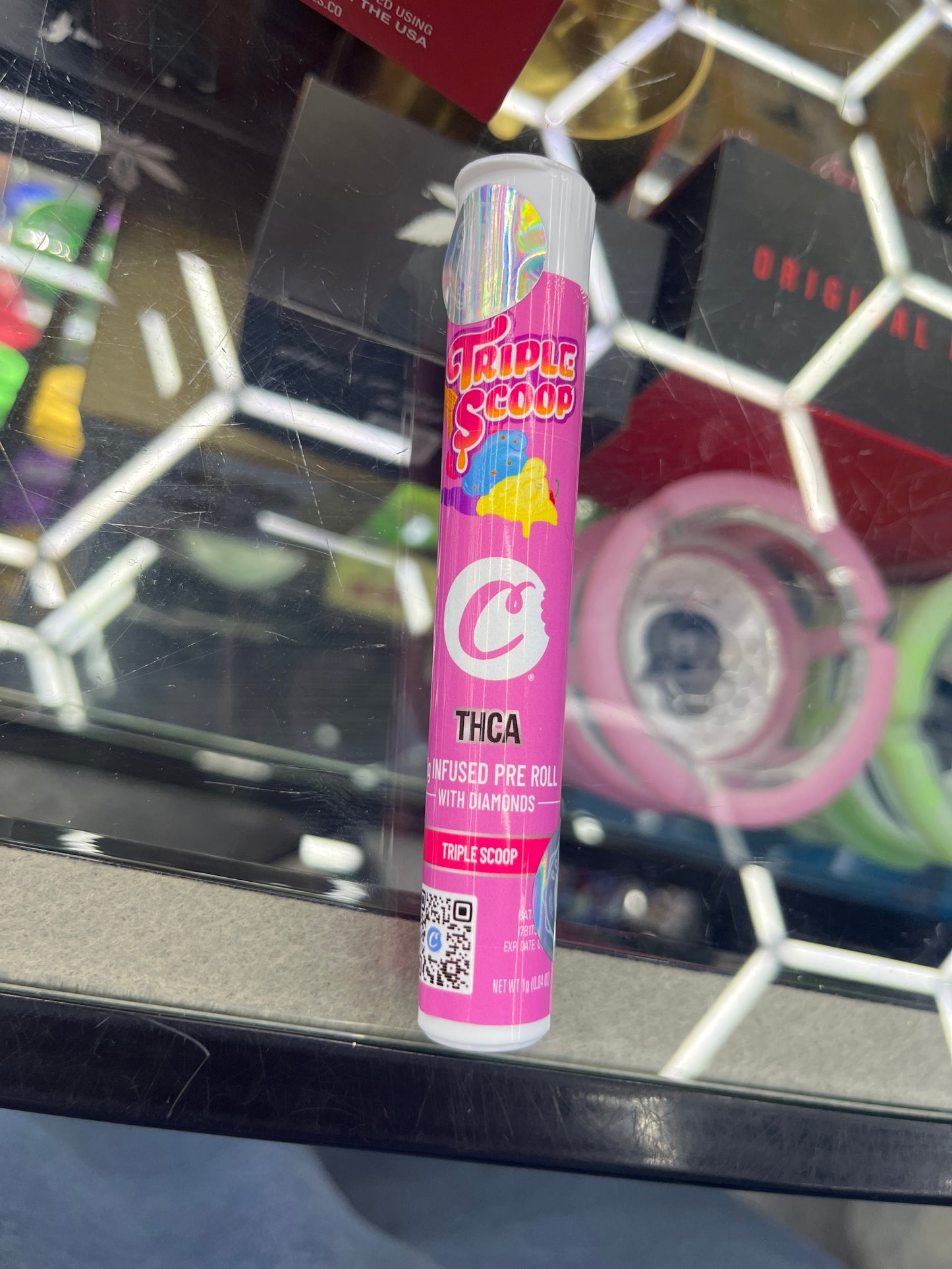 Cookies thca 1g preroll with diamonds triple scoop