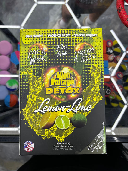 High voltage detox lemon lime, 32oz detox drink