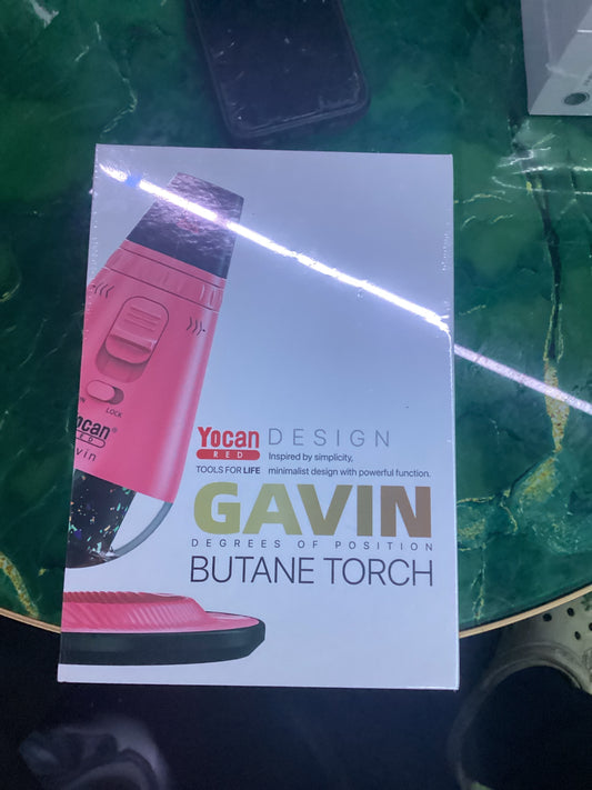 Yocan red design, Gavin DeGrees of position, butane torch pink