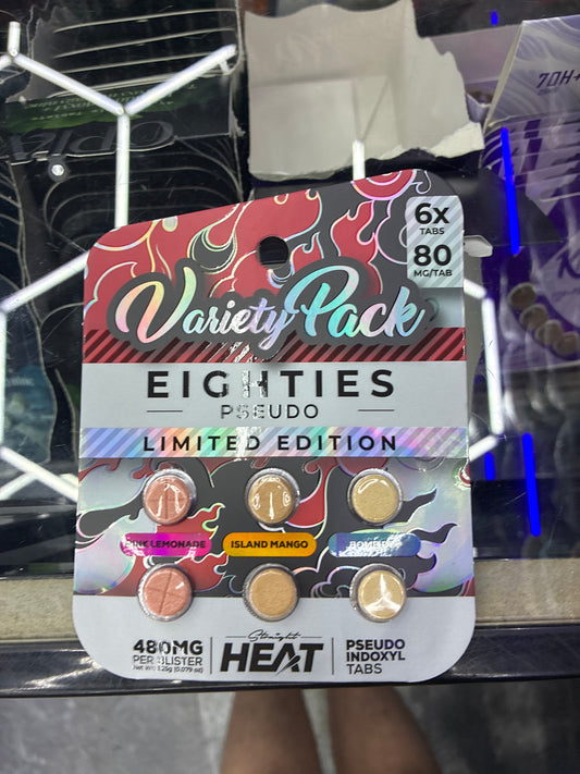 Heat eighties psuedo 6pck variety pack 80mg