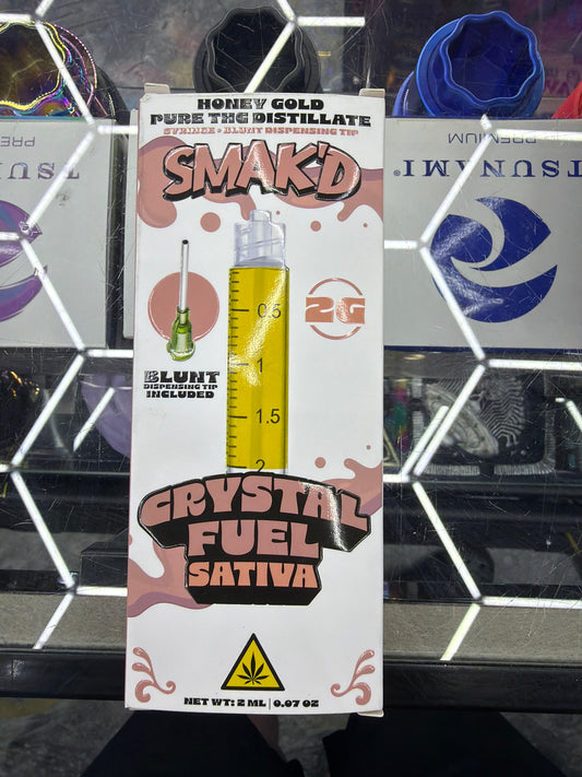 Smak’d Honey gold pure Thca distillate 2g crystal fuel sativa