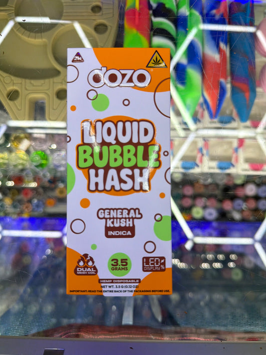 Dozo Liquid Bubble Hash 3.5g disposable GENERAL KUSH INDICA