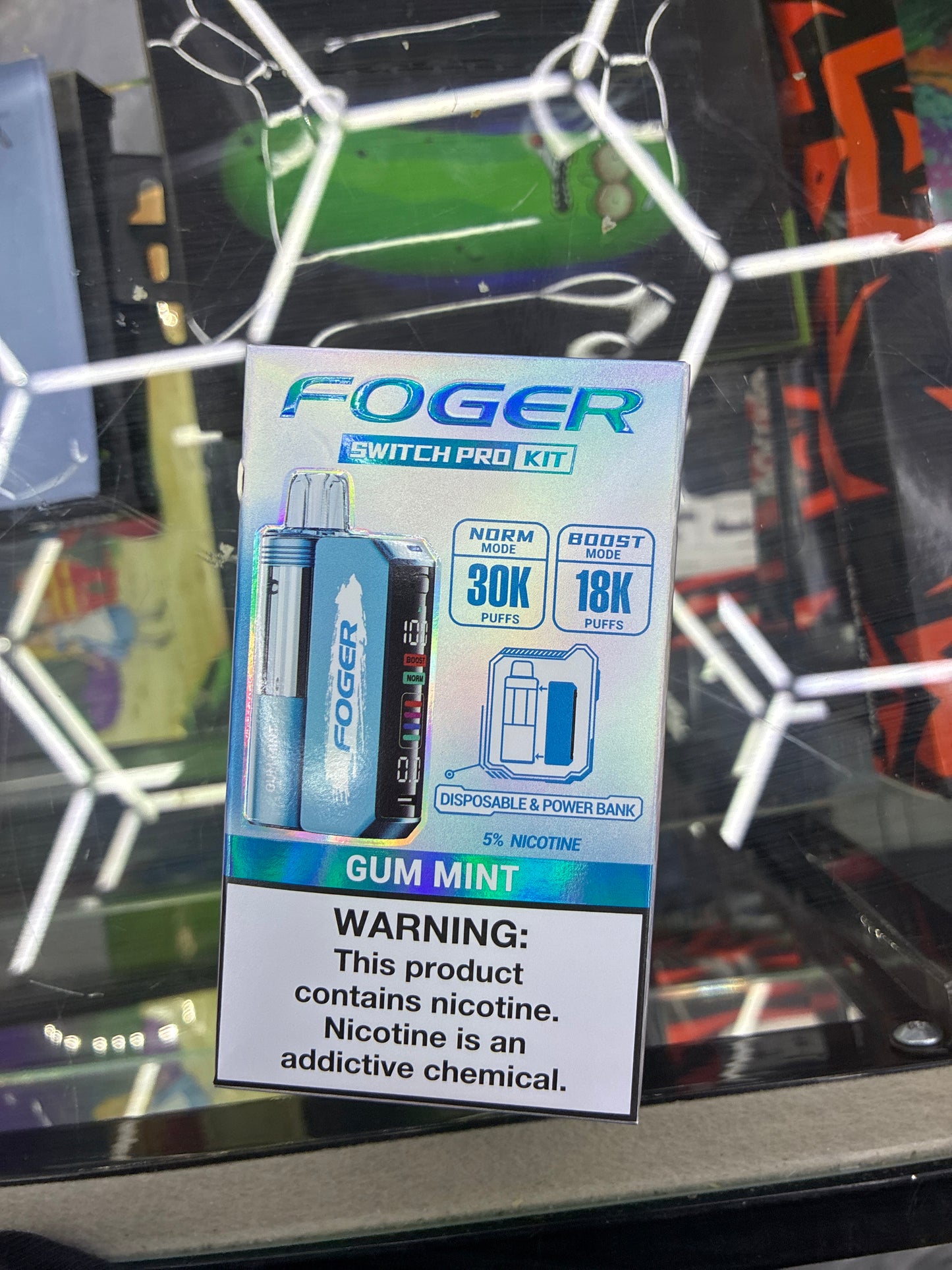 Fogger switch pro disposable kit 30k puffs gum mint