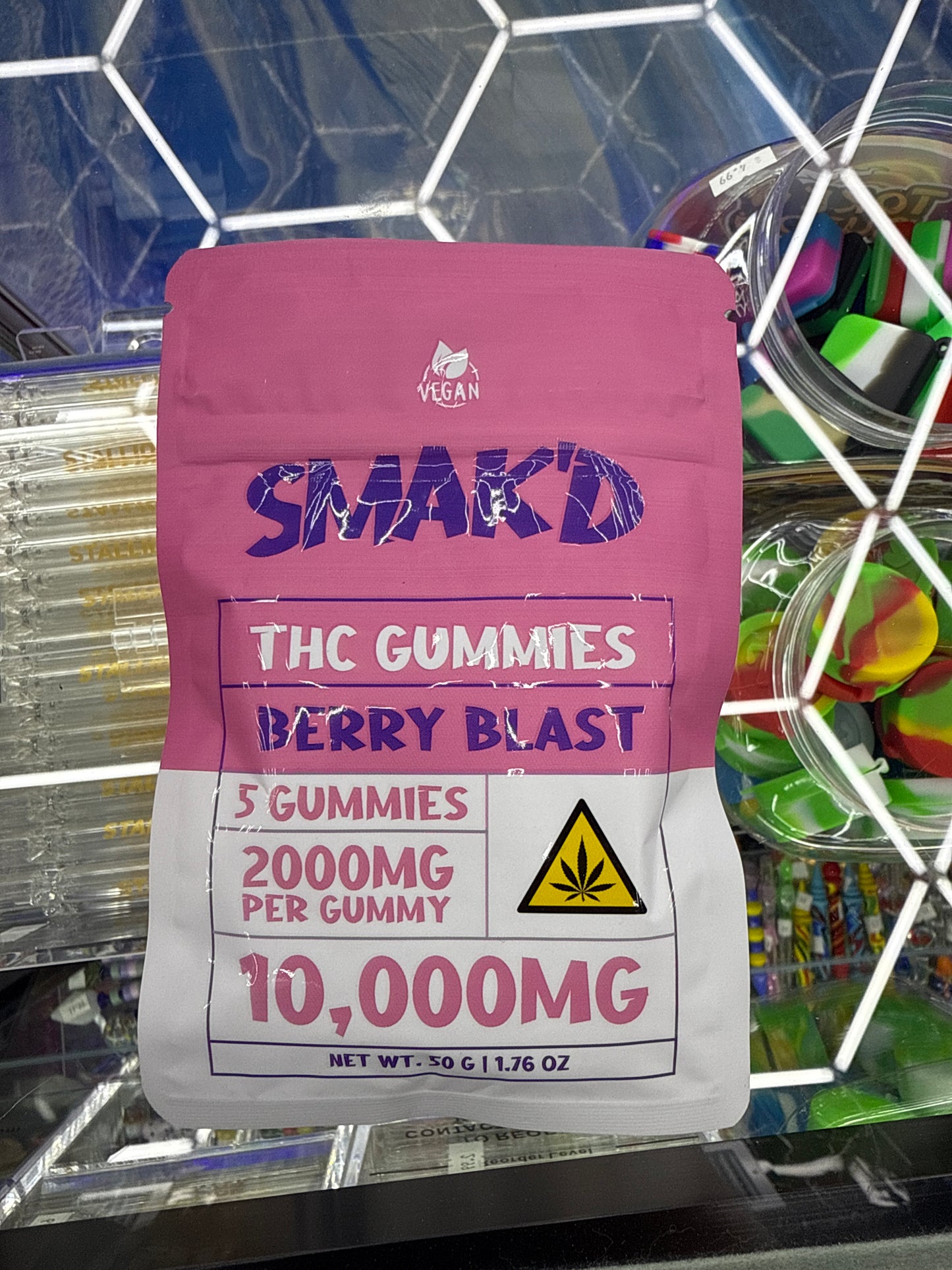 Smakd THC gummies berry blast 5 count